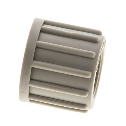 6x4mm (M10x1) Tuerca de Unión de PVDF Moleteada [5 Piezas]