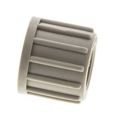 6x4mm (M10x1) Tuerca de Unión de PVDF Moleteada [5 Piezas]