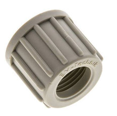 6x4mm (M10x1) Tuerca de Unión de PVDF Moleteada [5 Piezas]