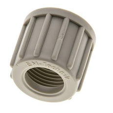 6x4mm (M10x1) Tuerca de Unión de PVDF Moleteada [5 Piezas]