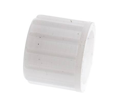 Tuerca de unión de PVDF 10x8mm (M16x1,5) moleteada [2 piezas]