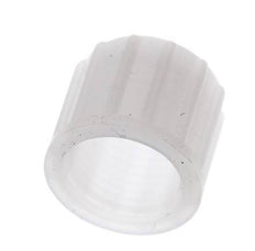 Tuerca de unión de PVDF 10x8mm (M16x1,5) moleteada [2 piezas]