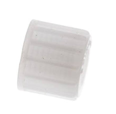Tuerca de unión de PVDF 10x8mm (M16x1,5) moleteada [2 piezas]