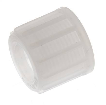 Tuerca de unión de PVDF 14x12mm (M20x1,5) moleteada [2 piezas]