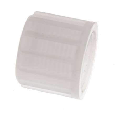 Tuerca de unión de PVDF 14x12mm (M20x1,5) moleteada [2 piezas]
