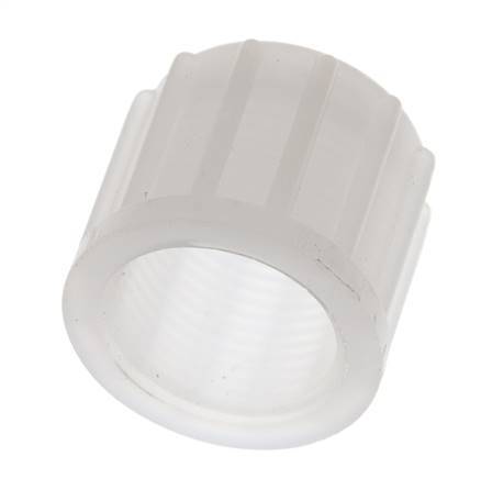 Tuerca de unión de PVDF 14x12mm (M20x1,5) moleteada [2 piezas]