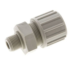 20x13mm & G3/8'' PP Straight Compression Fitting with Male Threads 10 bar PVC and PA