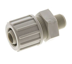 20x13mm & G3/8'' PP Straight Compression Fitting with Male Threads 10 bar PVC and PA