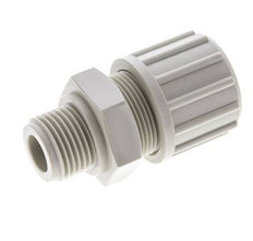 20x13mm & G1/2'' PP Straight Compression Fitting with Male Threads 10 bar PVC and PA