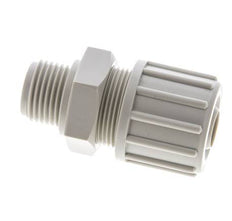20x13mm & G1/2'' PP Straight Compression Fitting with Male Threads 10 bar PVC and PA