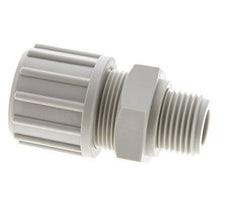20x13mm & G1/2'' PP Straight Compression Fitting with Male Threads 10 bar PVC and PA