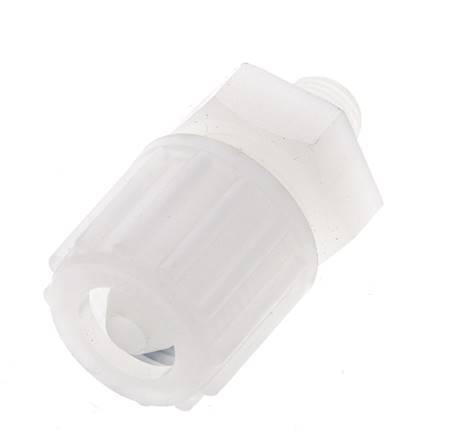 12x6mm & G3/8'' PVDF Straight Compression Fitting with Male Threads 10 bar PVC and PA