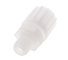 12x6mm & G3/8'' PVDF Straight Compression Fitting with Male Threads 10 bar PVC and PA