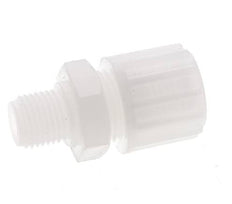 12x6mm & G3/8'' PVDF Straight Compression Fitting with Male Threads 10 bar PVC and PA