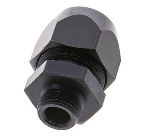 20x13mm & G3/8'' Aluminum Straight Compression Fitting with Male Threads 10 bar PVC and PA