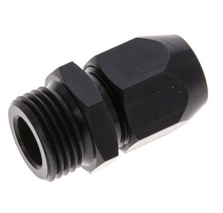 14x8mm & G1/2'' Aluminum Straight Compression Fitting with Male Threads 10 bar PVC and PA [2 Pieces]