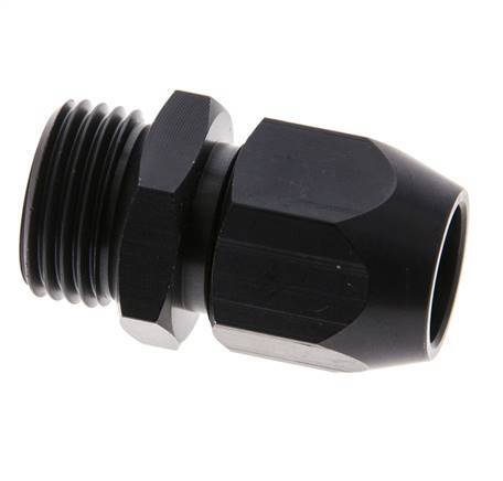 14x8mm & G1/2'' Aluminum Straight Compression Fitting with Male Threads 10 bar PVC and PA [2 Pieces]