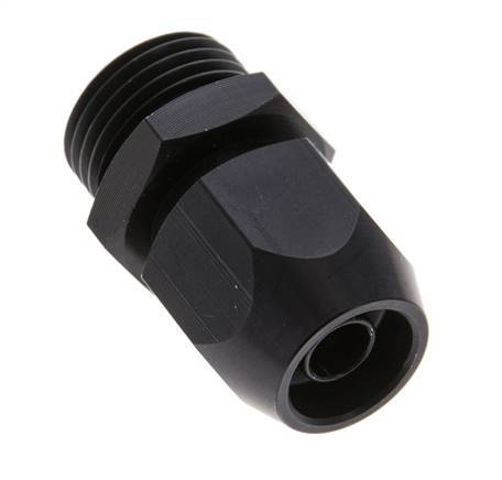 14x8mm & G1/2'' Aluminum Straight Compression Fitting with Male Threads 10 bar PVC and PA [2 Pieces]