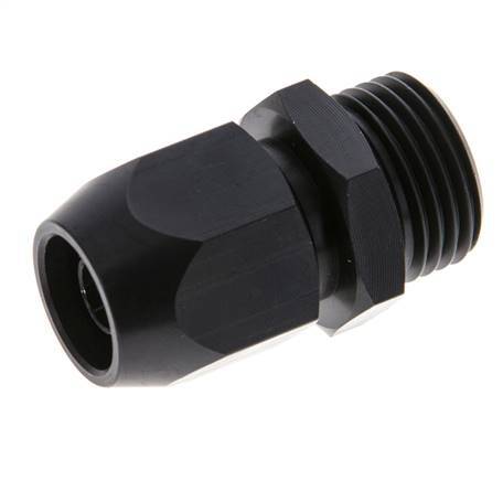 14x8mm & G1/2'' Aluminum Straight Compression Fitting with Male Threads 10 bar PVC and PA [2 Pieces]
