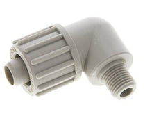 16x10mm & G1/4'' PP Elbow Compression Fitting with Male Threads 10 bar PVC and PA