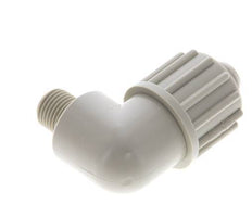 16x10mm & G1/4'' PP Elbow Compression Fitting with Male Threads 10 bar PVC and PA