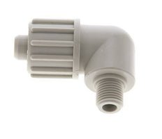 16x10mm & G1/4'' PP Elbow Compression Fitting with Male Threads 10 bar PVC and PA