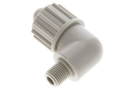 16x10mm & G1/4'' PP Elbow Compression Fitting with Male Threads 10 bar PVC and PA