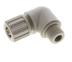 12x6mm & G3/8'' PP Elbow Compression Fitting with Male Threads 10 bar PVC and PA