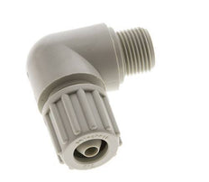 12x6mm & G3/8'' PP Elbow Compression Fitting with Male Threads 10 bar PVC and PA