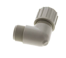 12x6mm & G1/4'' PVDF Elbow Compression Fitting with Male Threads 10 bar PVC and PA