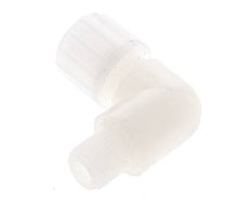 12x6mm & G1/4'' PVDF Elbow Compression Fitting with Male Threads 10 bar PVC and PA