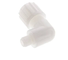 16x10mm & G1/4'' PVDF Elbow Compression Fitting with Male Threads 10 bar PVC and PA