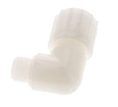 12x6mm & G3/8'' PVDF Elbow Compression Fitting with Male Threads 10 bar PVC and PA