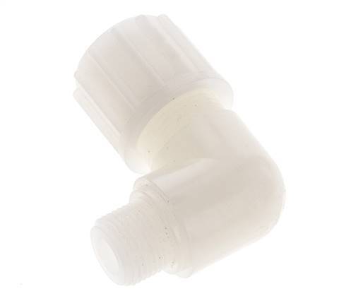 12x6mm & G3/8'' PVDF Elbow Compression Fitting with Male Threads 10 bar PVC and PA