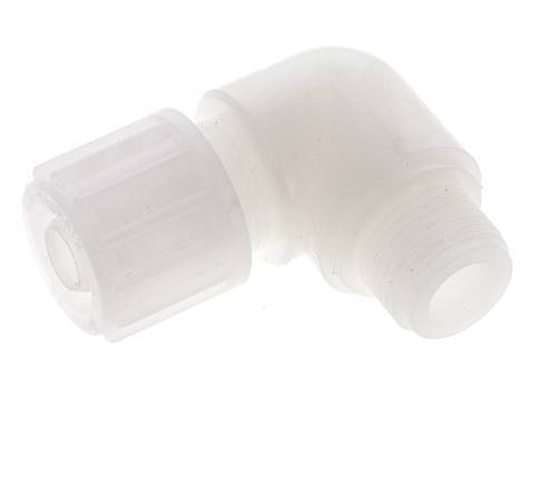 15x9mm & G1/2'' PVDF Elbow Compression Fitting with Male Threads 10 bar PVC and PA