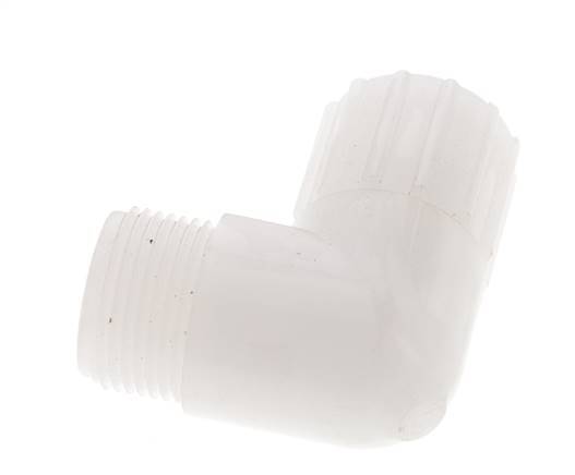 16x10mm & G3/4'' PVDF Elbow Compression Fitting with Male Threads 10 bar PVC and PA