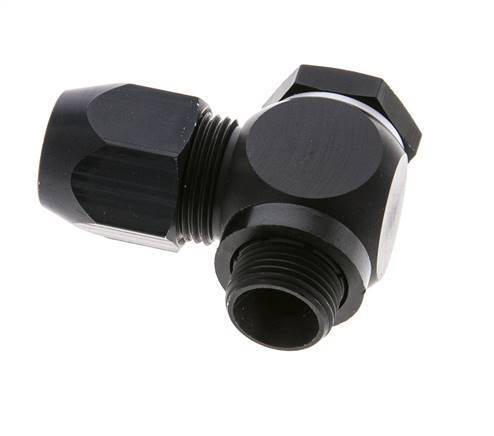 14x8mm & G3/8'' Aluminum Elbow Compression Fitting with Male Threads 10 bar PVC and PA