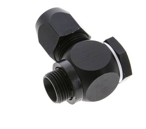 14x8mm & G3/8'' Aluminum Elbow Compression Fitting with Male Threads 10 bar PVC and PA