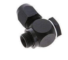 14x8mm & G3/8'' Aluminum Elbow Compression Fitting with Male Threads 10 bar PVC and PA