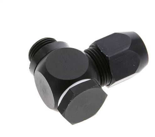 14x8mm & G3/8'' Aluminum Elbow Compression Fitting with Male Threads 10 bar PVC and PA