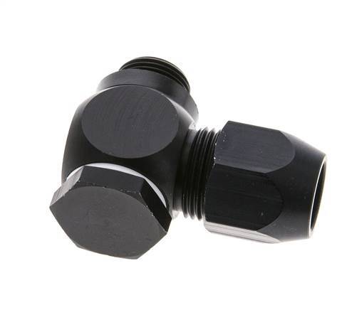 14x8mm & G3/8'' Aluminum Elbow Compression Fitting with Male Threads 10 bar PVC and PA