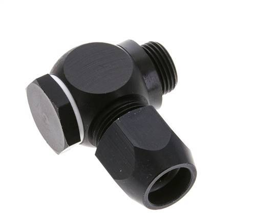14x8mm & G3/8'' Aluminum Elbow Compression Fitting with Male Threads 10 bar PVC and PA