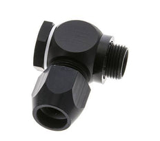 14x8mm & G3/8'' Aluminum Elbow Compression Fitting with Male Threads 10 bar PVC and PA