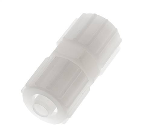 Racor de compresión recto 15x9mm PVDF 10 bar PVC y PA