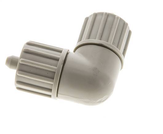 10x4mm PP Codo de compresión 10 bar PVC y PA