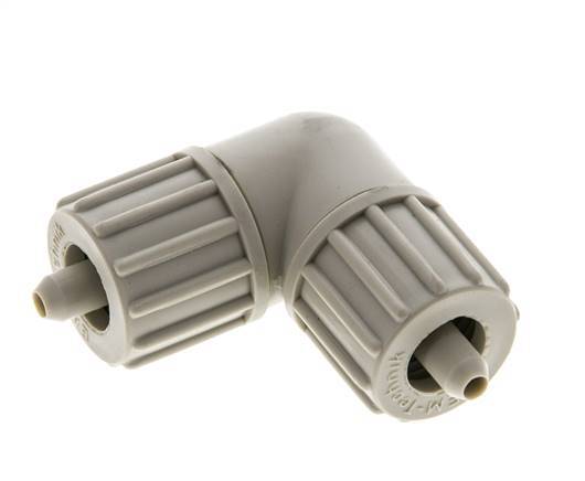 10x4mm PP Codo de compresión 10 bar PVC y PA