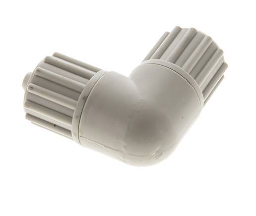 Accesorio de compresión codo PP 12x6mm 10 bar PVC y PA