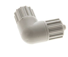 Accesorio de compresión codo PP 12x6mm 10 bar PVC y PA