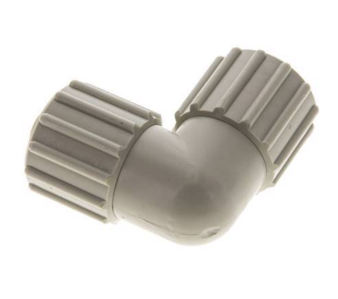 Racor de compresión codo PP 15x9mm 10 bar PVC y PA