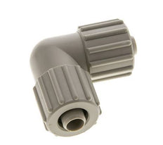 Racor de compresión codo PP 15x9mm 10 bar PVC y PA